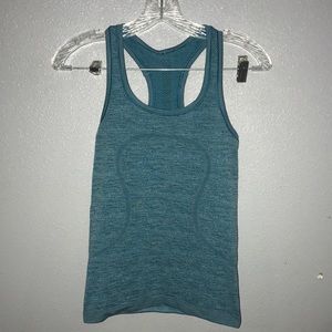 Lululemon Indian Ocean Aqua Tea Racerback Seamless Swiftly Tech Tank 4